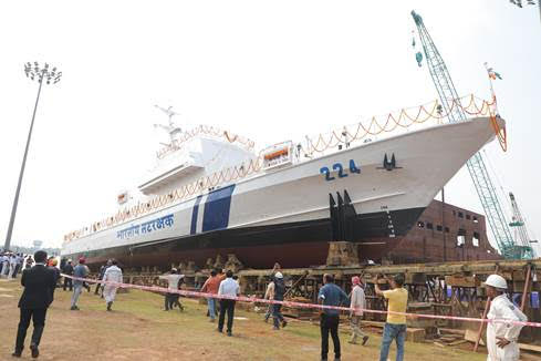 GRSE Launches FPV ICGS Kamla